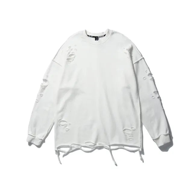 Long Sleeve Ripped Sweaters for Men and Women, Grunge Style